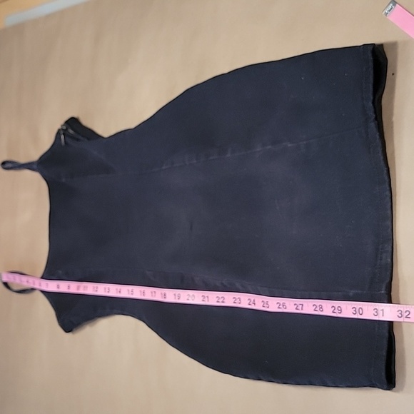 H&M Divided Size XS Washed Black Spaghetti Strap Bodycon Denim Jean Dress - Picture 8 of 12